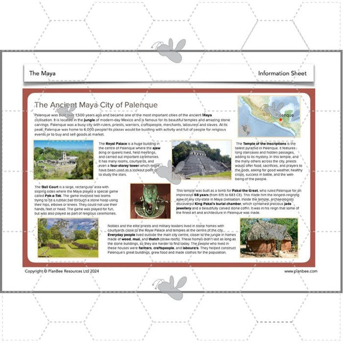 PlanBee KS2 Ancient Maya Civilisation Topic Lessons by PlanBee