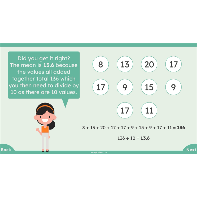 PlanBee Mean Median and Mode Year 6 Maths by PlanBee