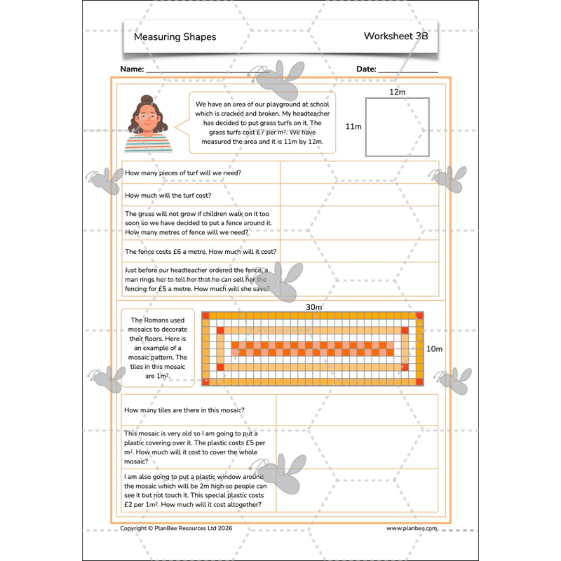 PlanBee Measuring Shapes Year 5 Maths Planning by PlanBee