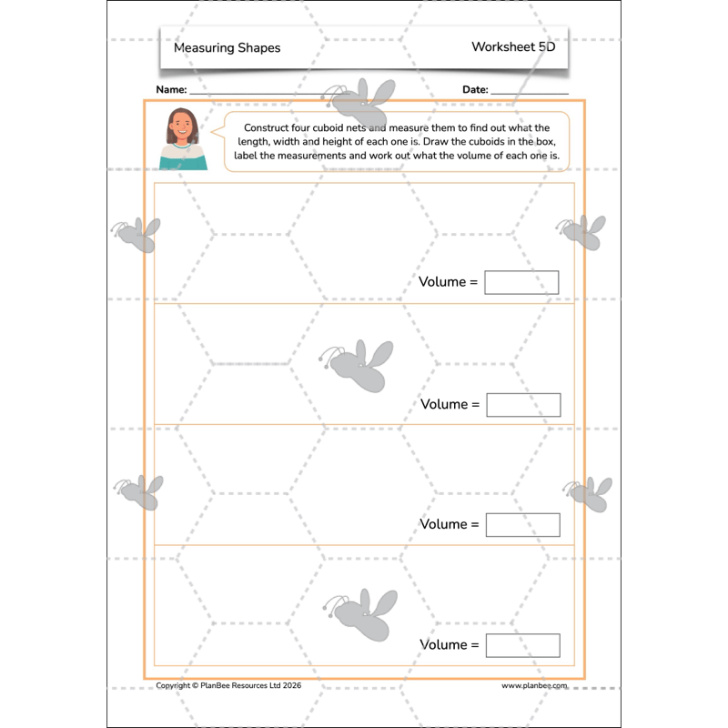 PlanBee Measuring Shapes Year 5 Maths Planning by PlanBee