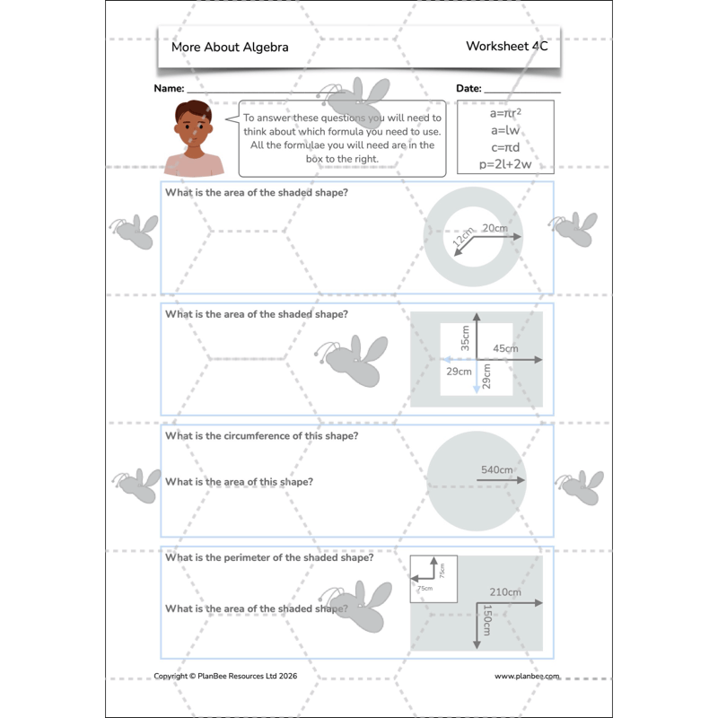 PlanBee More About Algebra Year 6 algebra worksheets by PlanBee