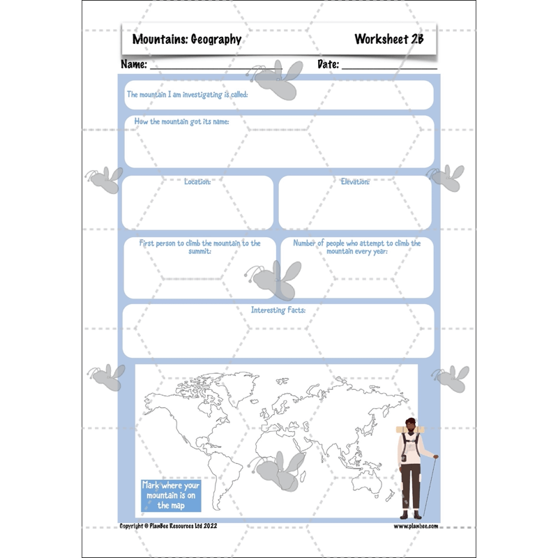 PlanBee Mountains KS2