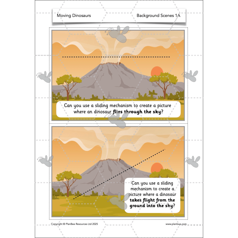 PlanBee Moving Dinosaurs KS1 | DT lessons