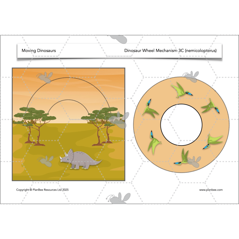 PlanBee Moving Dinosaurs KS1 | DT lessons