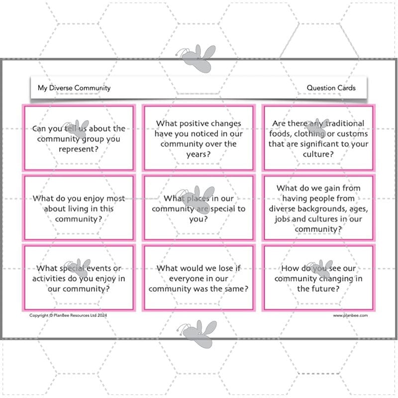 PlanBee My Diverse Community | Year 3 PSHE Lessons