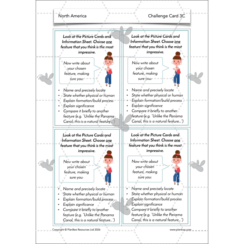 PlanBee North America KS2 Geography Lesson Pack