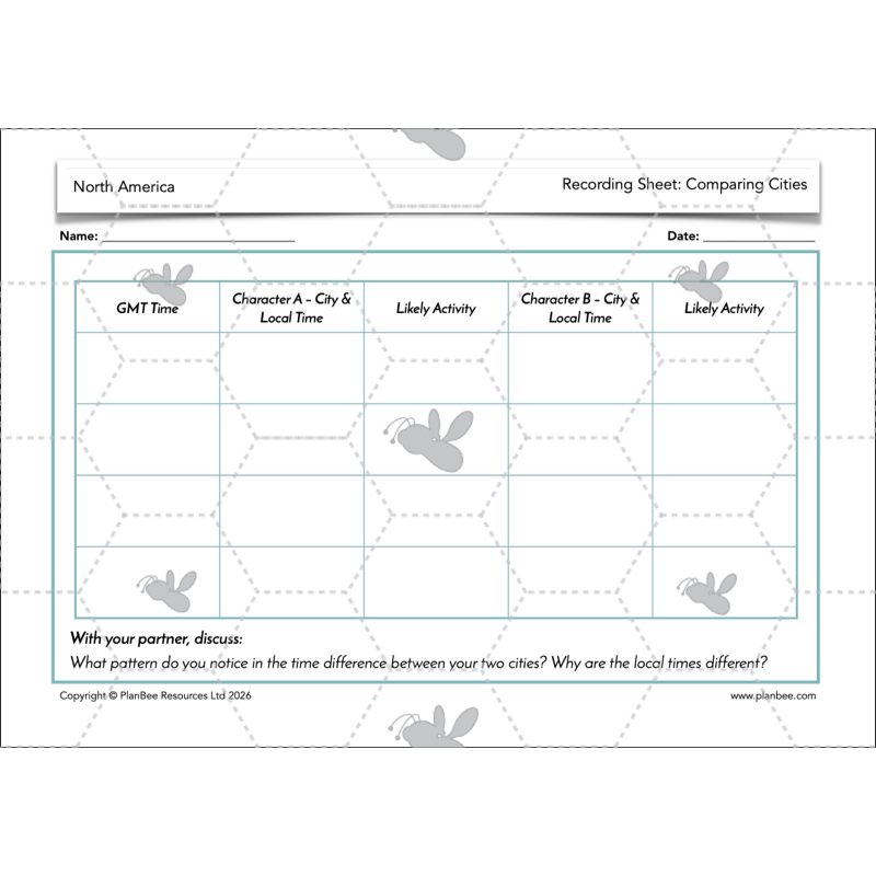 PlanBee North America KS2 Geography Lesson Pack