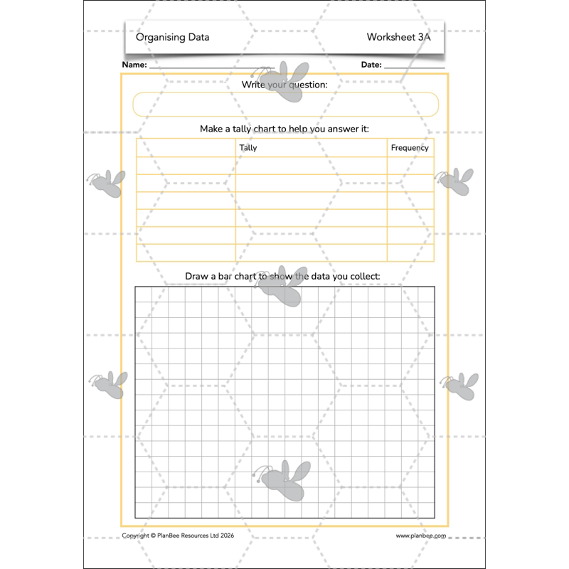 PlanBee Year 3 Statistics Organising Data PlanBee Maths Lesson