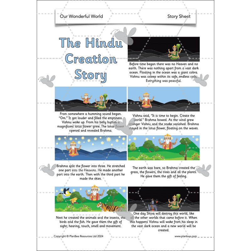 PlanBee Our Wonderful World - Creation Story KS1 RE Lessons | PlanBee