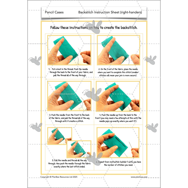 PlanBee Pencil Cases - Textiles: DT Lesson Plans for KS2 Y3/4