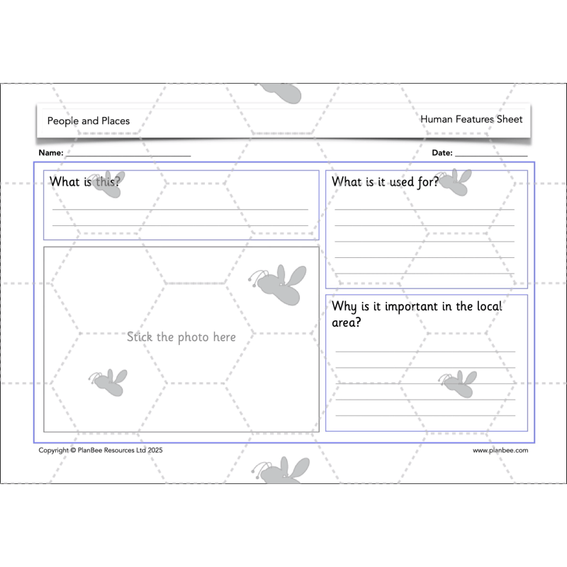 PlanBee People and Places | KS1 Geography Lessons