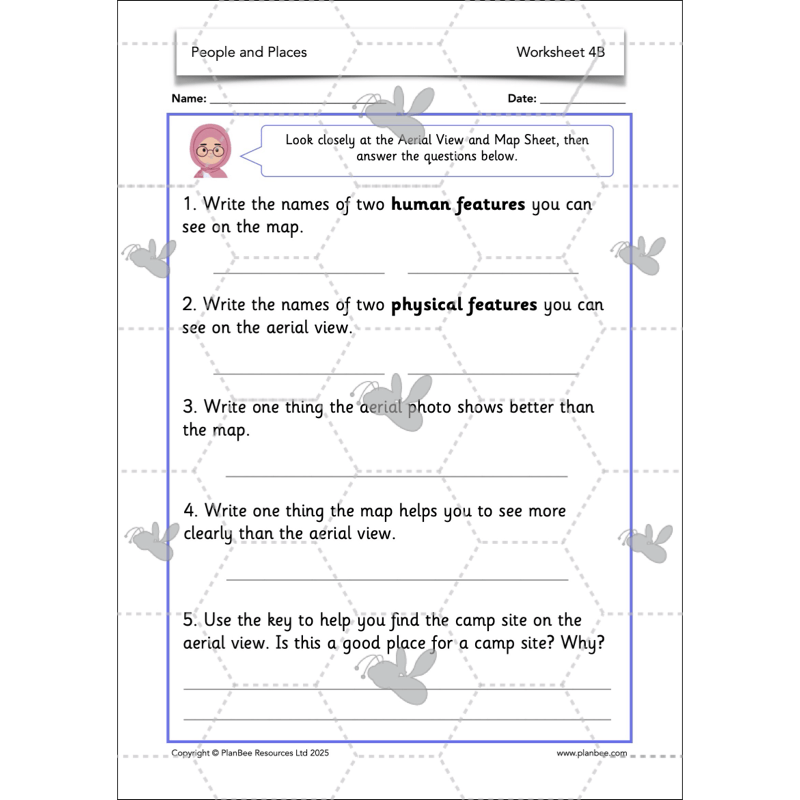 PlanBee People and Places | KS1 Geography Lessons