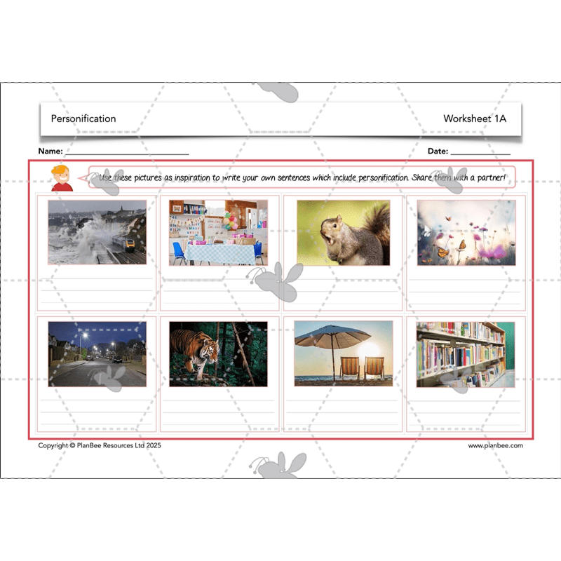 PlanBee Personification KS2 English Lesson Pack | PlanBee