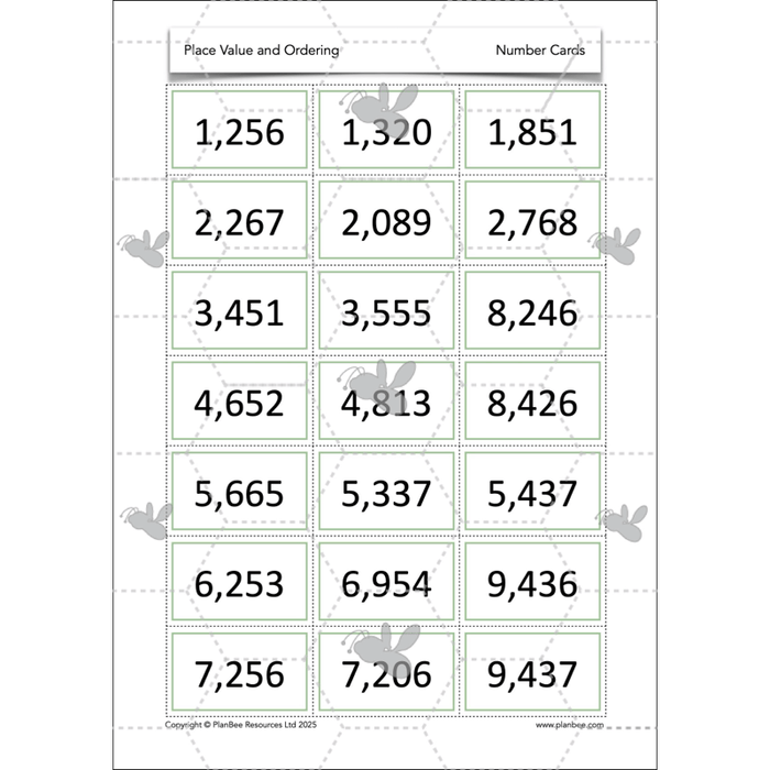 PlanBee Place Value and Ordering Year 4 Maths Lessons by PlanBee