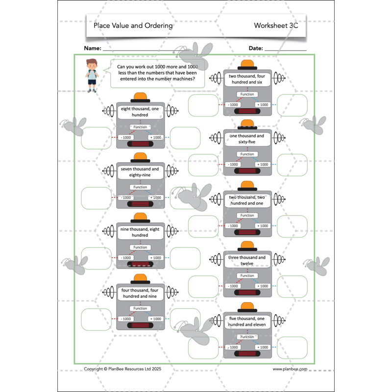 PlanBee Place Value and Ordering Year 4 Maths Lessons by PlanBee