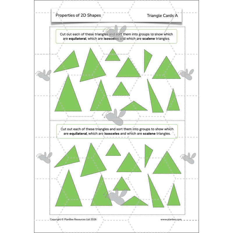 PlanBee Year 4 Properties of 2D Shapes KS2 Maths by PlanBee