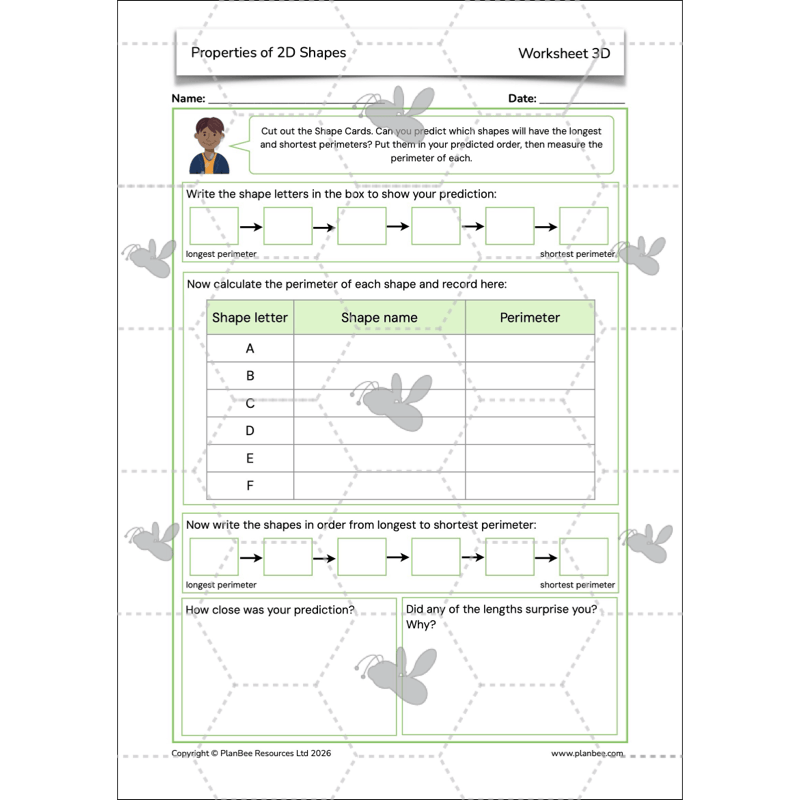 PlanBee Year 4 Properties of 2D Shapes KS2 Maths by PlanBee