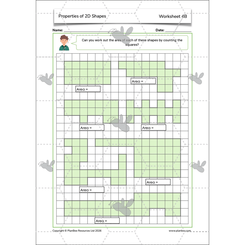 PlanBee Year 4 Properties of 2D Shapes KS2 Maths by PlanBee