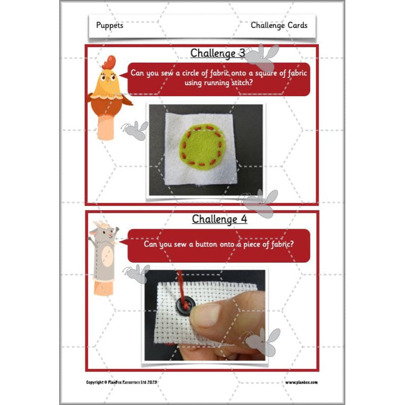 Puppets KS1 DT Lesson Planning Pack for Year 2 by PlanBee