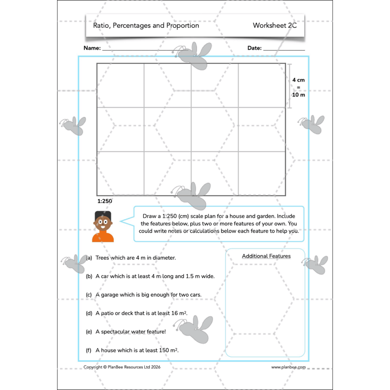 PlanBee Ratio, Percentages and Proportion: Year 6 Maths