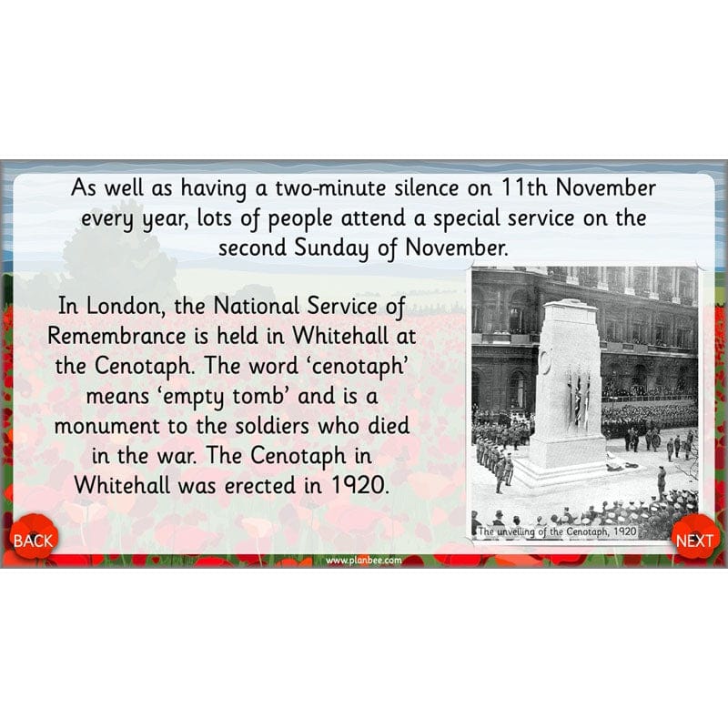PlanBee KS1 Remembrance Day Lesson | Year 2 History Planning