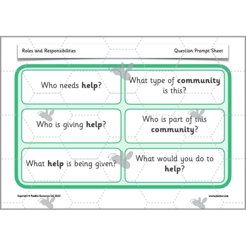 PlanBee Roles and Responsibilities | KS1 PSHE 
