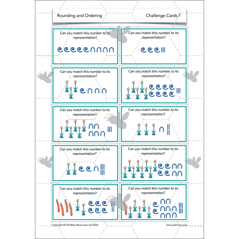 PlanBee Rounding and Ordering Numbers Year 4 Place Value by PlanBee