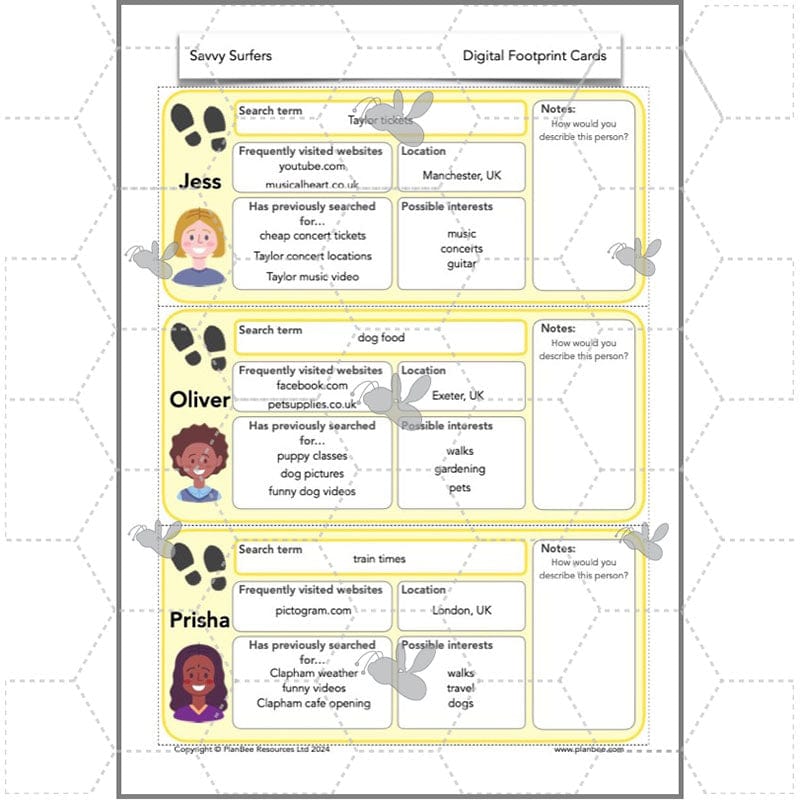 PlanBee Online Safety Year 3 | 5 Complete PSHE Lessons