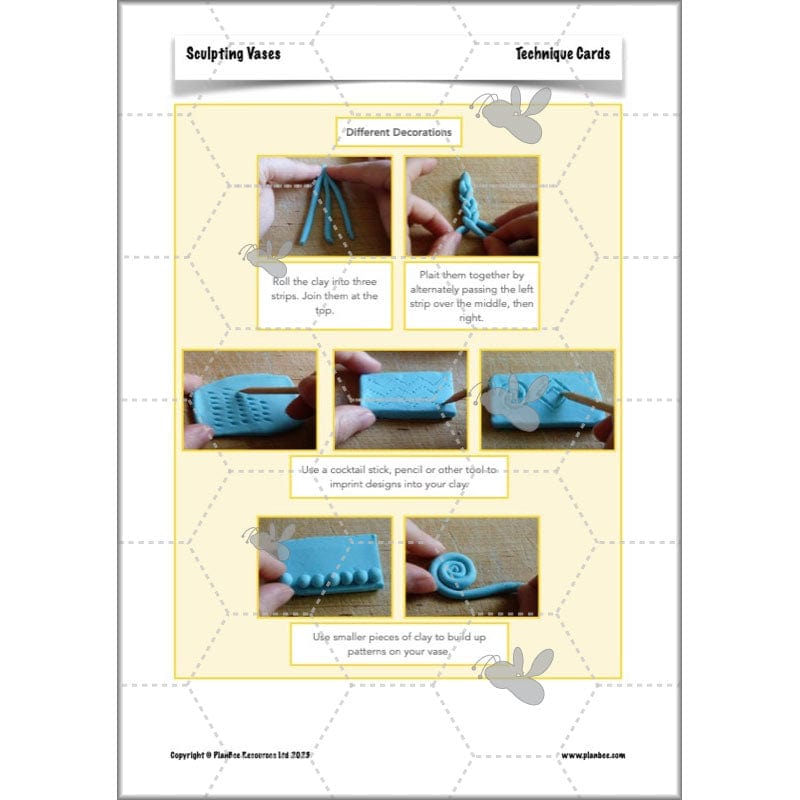 PlanBee Sculpting Vases - Sculpture Art Lessons for KS2 | Year 5 & Year 6
