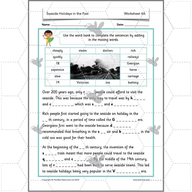 PlanBee Seaside Holidays in the Past KS1 History Lessons | PlanBee