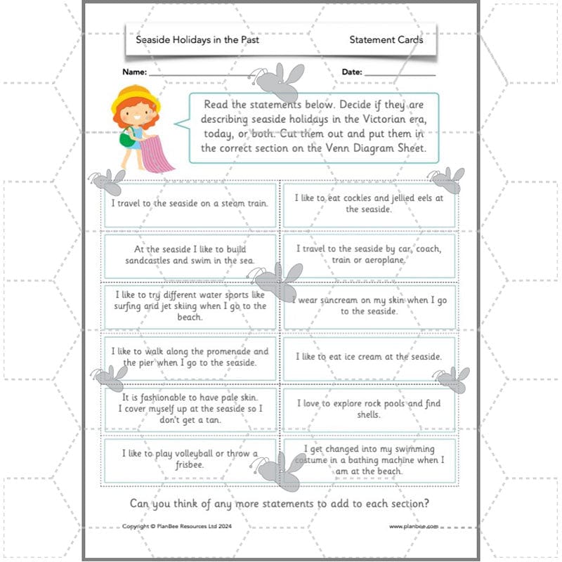 PlanBee Seaside Holidays in the Past KS1 History Lessons | PlanBee