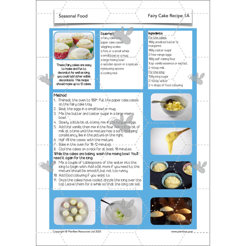 PlanBee Seasonal Food Seasonality KS2 cooking lessons by PlanBee