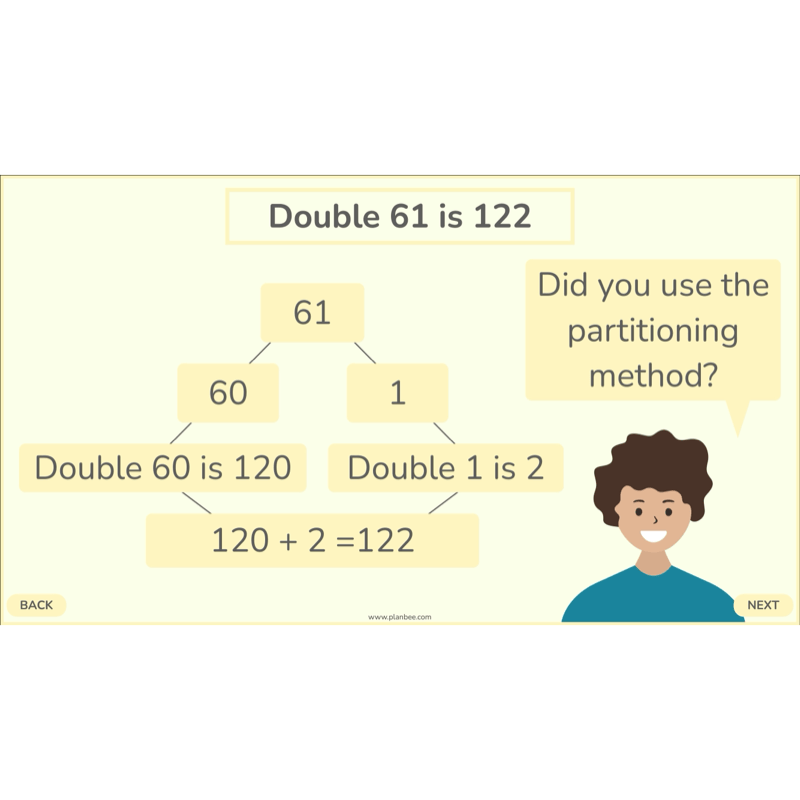PlanBee Doubling and Halving Year 4 Maths Lessons by PlanBee