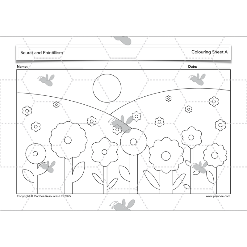 PlanBee Seurat and Pointillism KS2 Lesson Plans and Art Projects