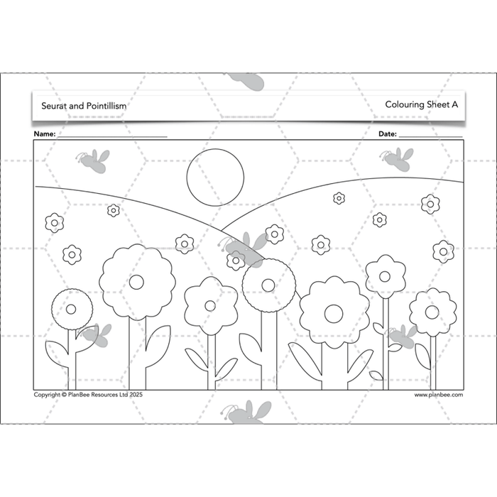 PlanBee Seurat and Pointillism KS2 Lesson Plans and Art Projects