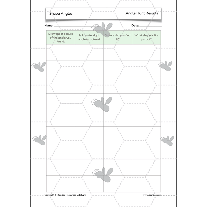 PlanBee Shape Angles Year 4 Shape Properties Lessons by PlanBee