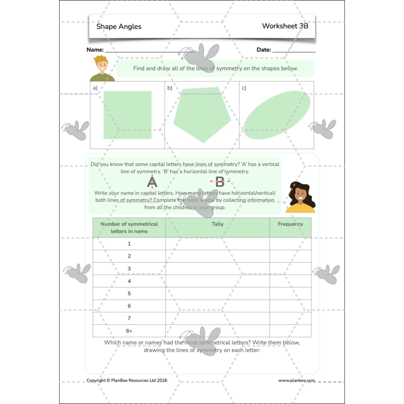 PlanBee Shape Angles Year 4 Shape Properties Lessons by PlanBee