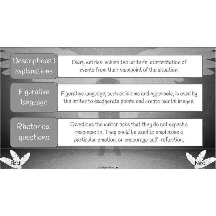 PlanBee Skellig Diary Entries KS2 | Year 6 English Lesson Pack