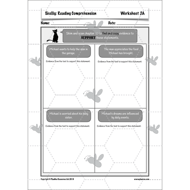 PlanBee Skellig: Reading Comprehension