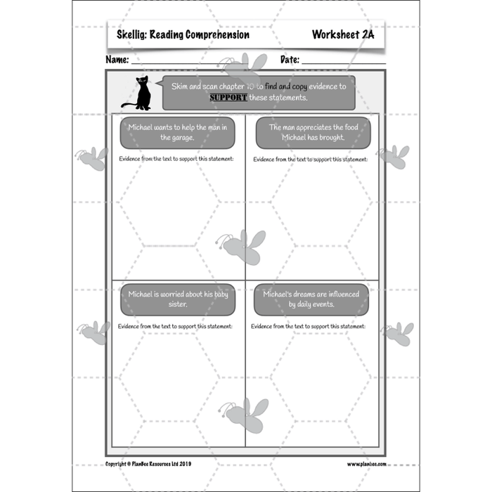 PlanBee Skellig: Reading Comprehension