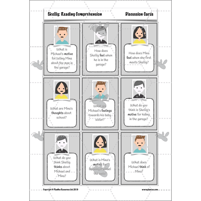 Skellig: Reading Comprehension