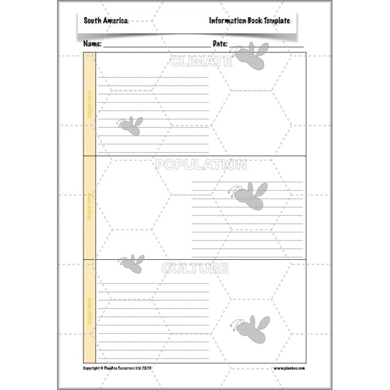 PlanBee South America KS2 Geography Lesson Pack by PlanBee