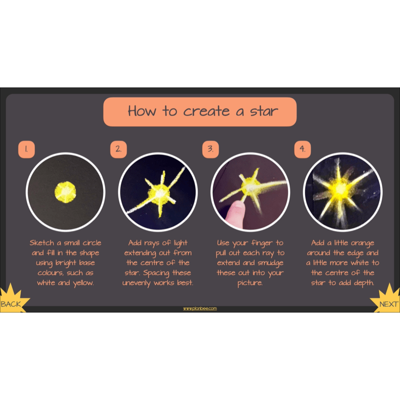 PlanBee Space Art KS2 | Year 5/6 Lessons