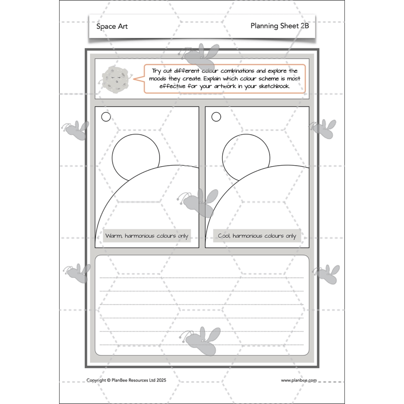 PlanBee Space Art KS2 | Year 5/6 Lessons