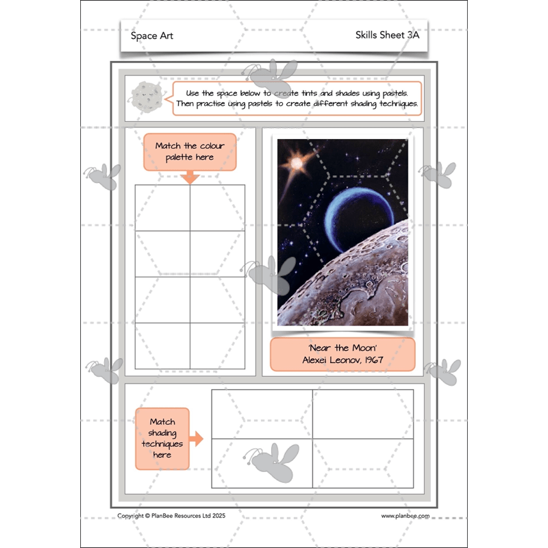 PlanBee Space Art KS2 | Year 5/6 Lessons
