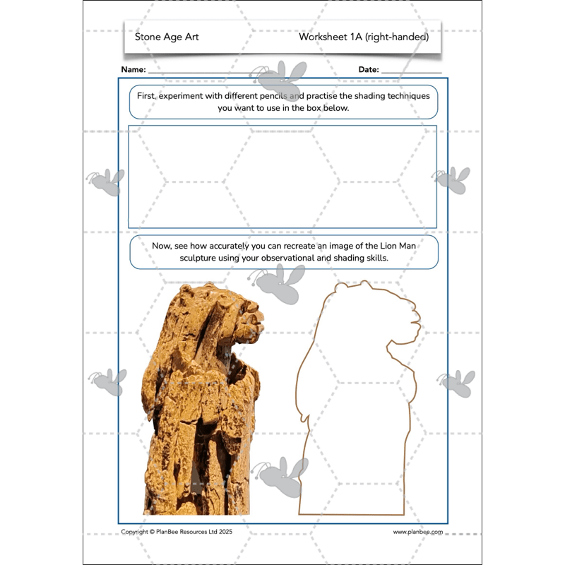 PlanBee Stone Age Art KS2 lessons