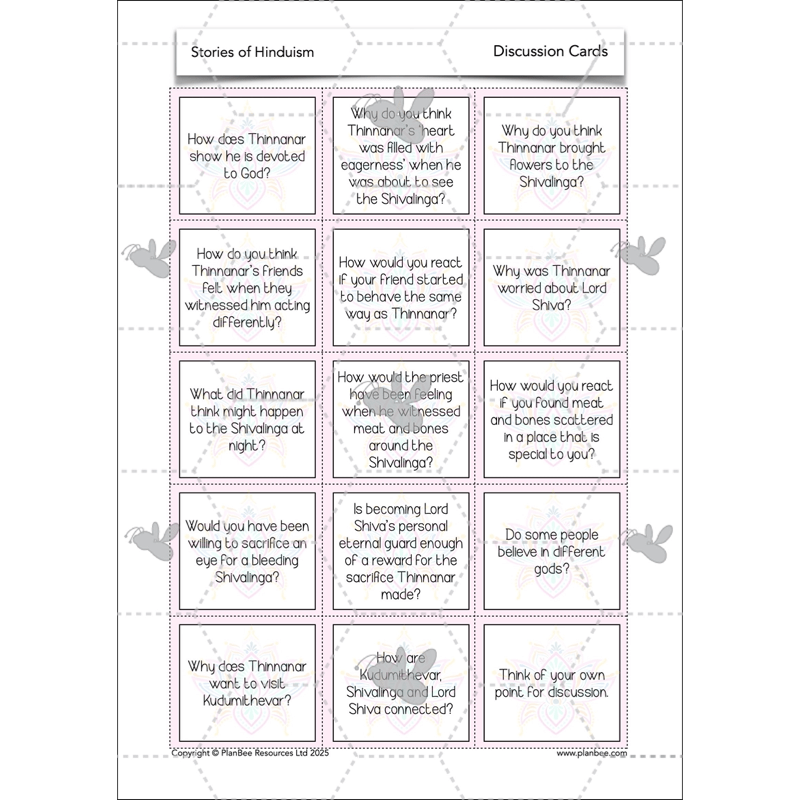 PlanBee Primary Resources Hinduism KS2 RE Lesson Pack | PlanBee