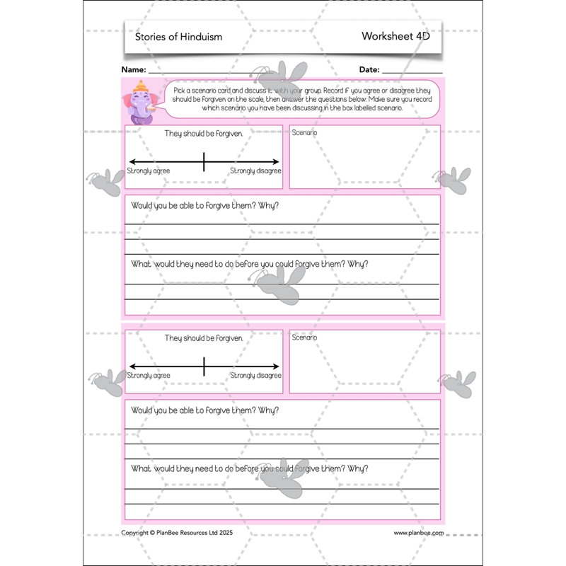 PlanBee Primary Resources Hinduism KS2 RE Lesson Pack | PlanBee