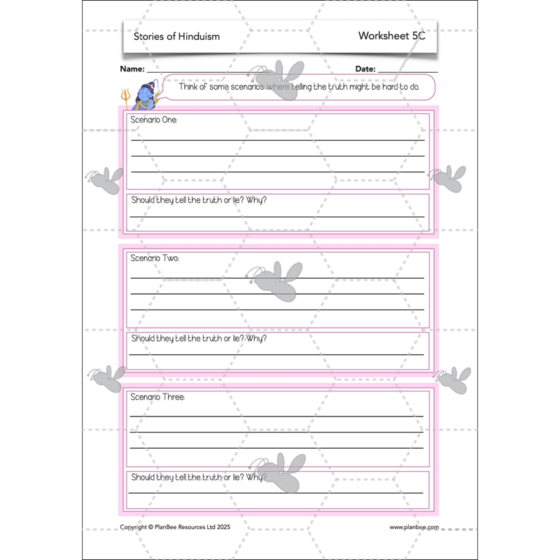 PlanBee Primary Resources Hinduism KS2 RE Lesson Pack | PlanBee