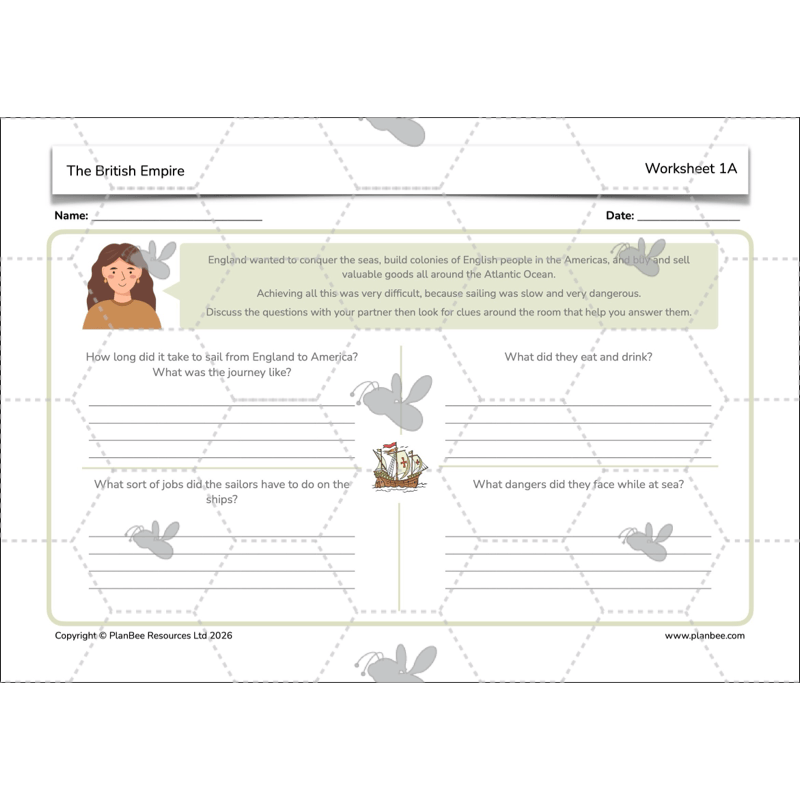 PlanBee British Empire KS2 Resources 